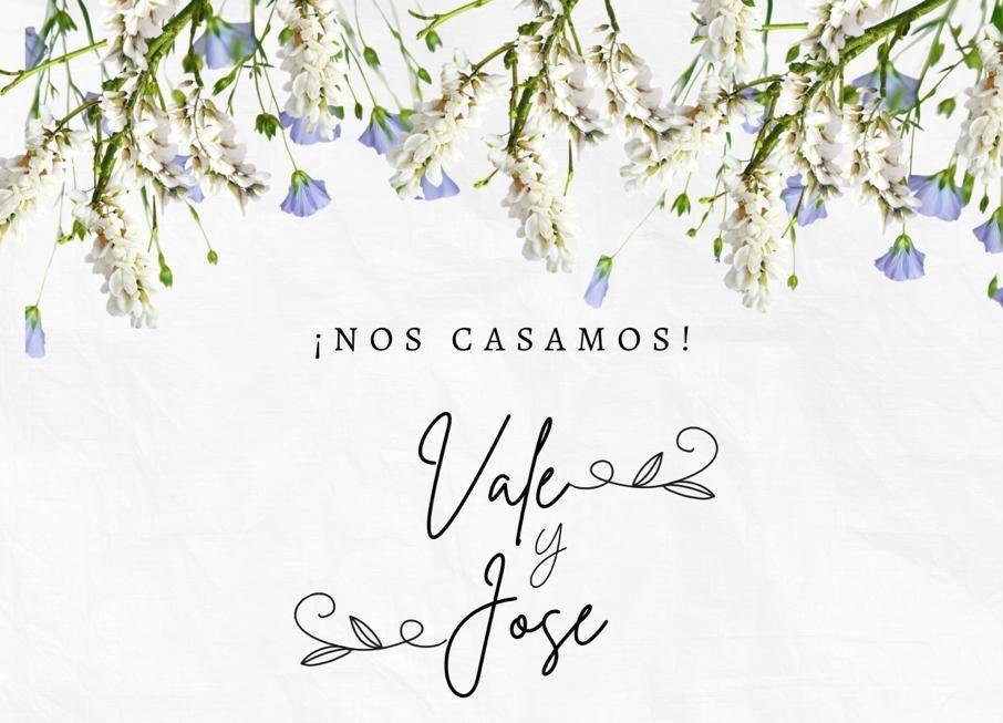 Parte de matrimonio Vale y Jose